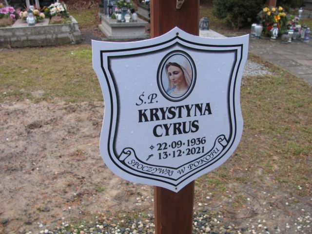 Grób Krystyna Cyrus 